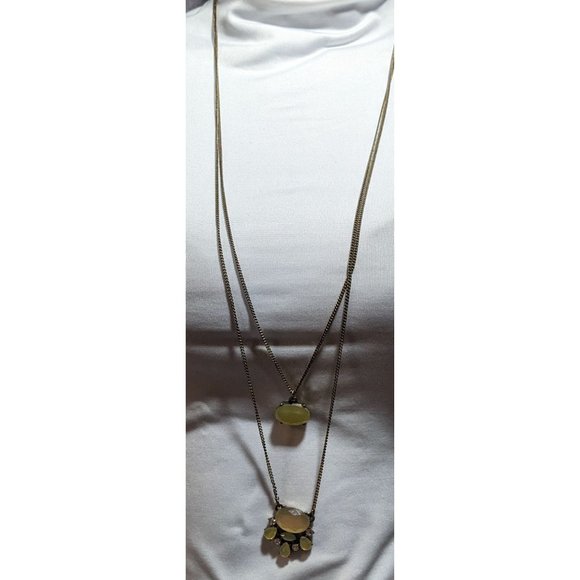 Ann Taylor Loft Multilayer Gemmed Necklace - Picture 3 of 5